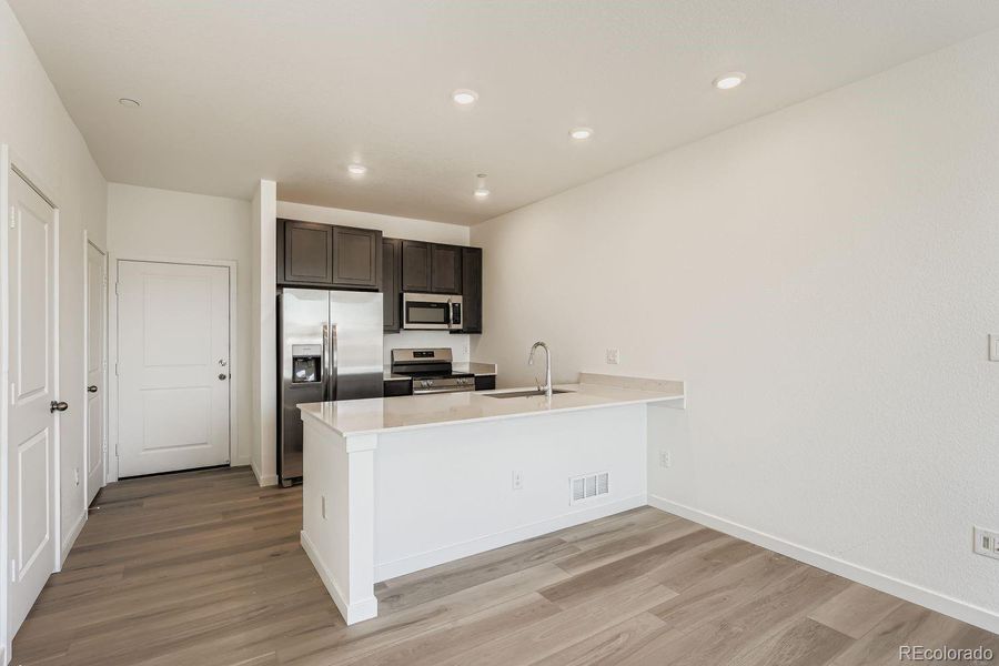 Furnished interior view inside a new home in , Centennial (Image 5).