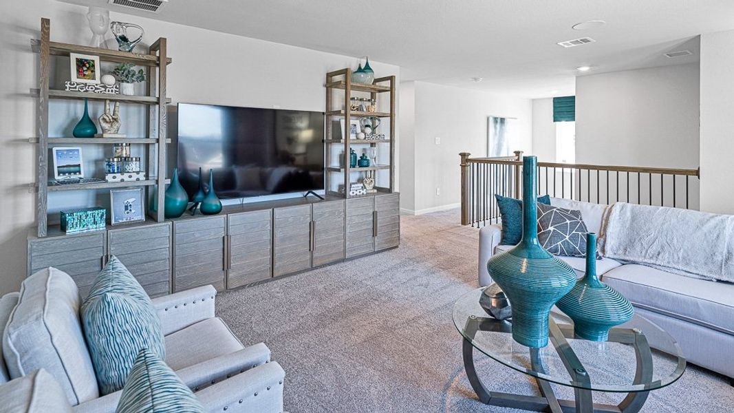 Furnished interior view inside a new home in Bridge Creek 45s and 50s, Cypress (Image 31).