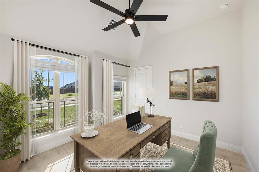 Furnished interior view inside a new home in Coyote Crossing, Godley (Image 10).