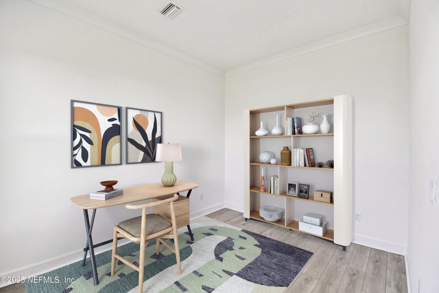 Furnished interior view inside a new home in Seven Pines 40' Front Entry, Jacksonville (Image 12).