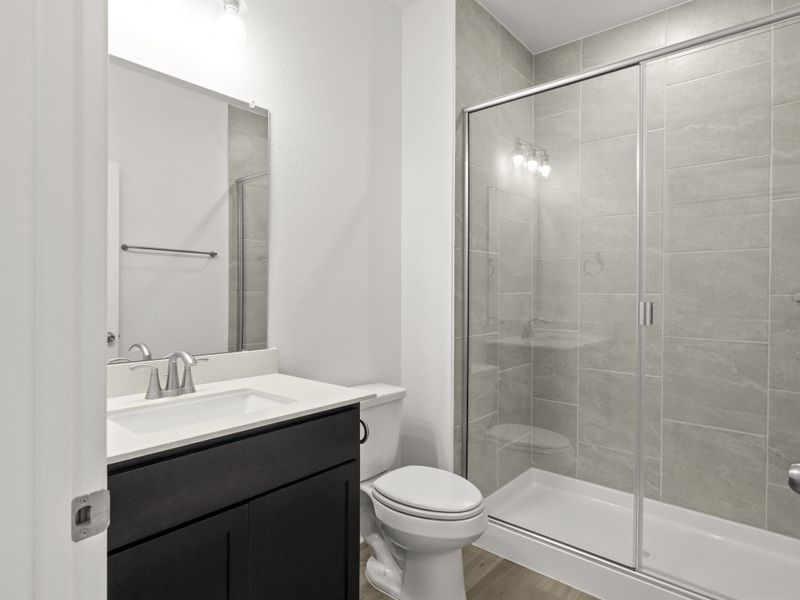Furnished interior view inside a new home in Cool Water at Sonterra, Jarrell (Image 5).