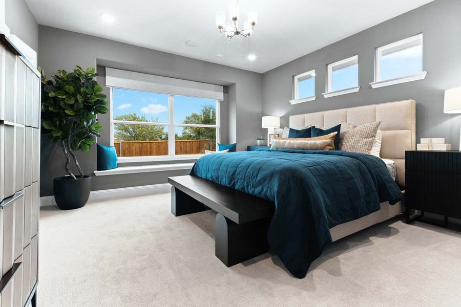 Representative furnished interior of a home built from the Fannin by Pacesetter Homes in Keeneland, Aubrey (Image 21).