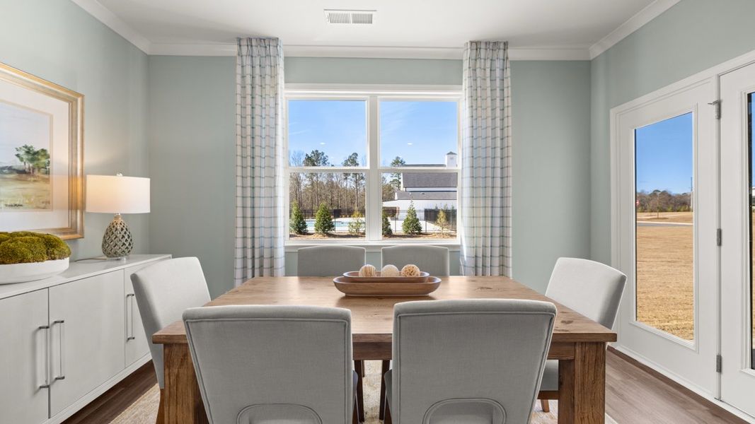 Representative furnished interior of a home built from the Denton by D.R. Horton in Kingston Ranch at Lake Oconee, Buckhead (Image 11). Representative furnished interior of a home built from the Denton by D.R. Horton in Kingston Ranch at Lake Oconee, Buckhead (Image 11).