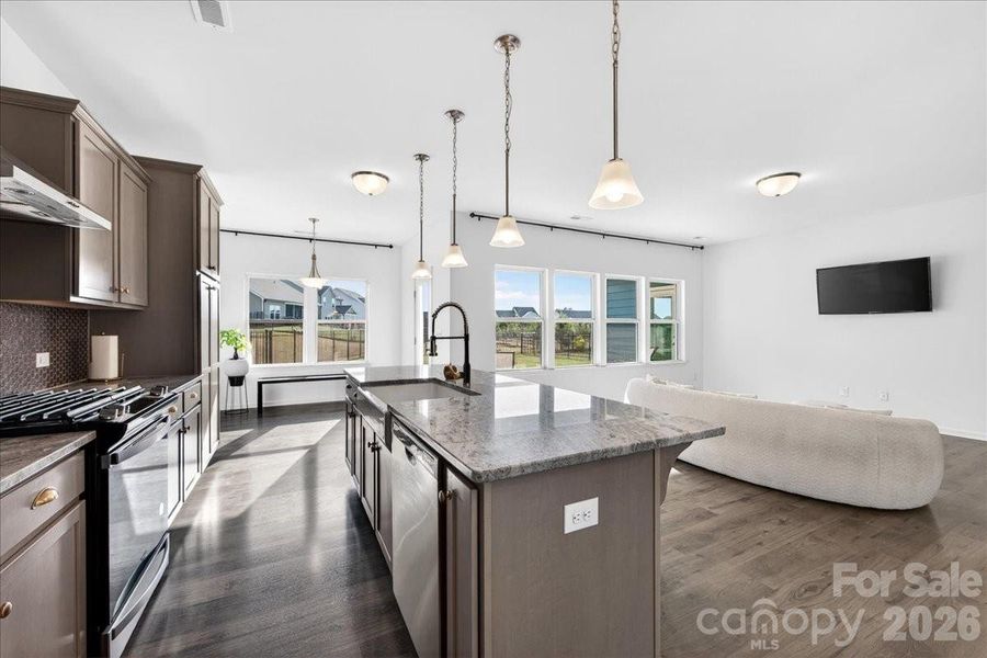 Opens to breakfast room and living area Opens to breakfast room and living area