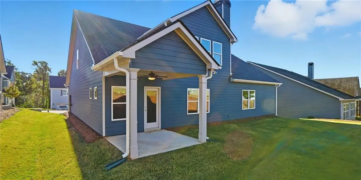 Exterior details and patio area of a home in Traditions of Braselton, Jefferson (Image 3).