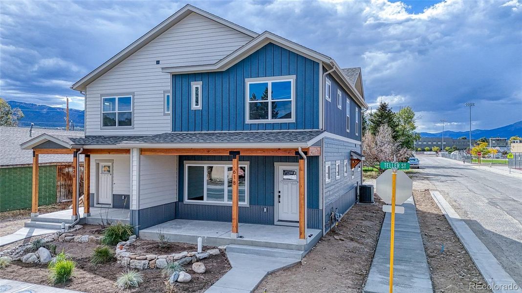 Gorgeous and low maintenance front entrance.