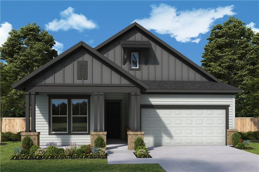 Front exterior of a home in the Maple Grove at Towne Lake community, located in Woodstock, GA (Image 17).