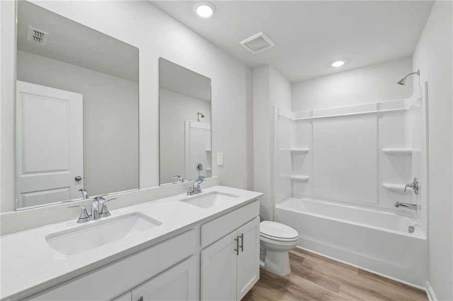 Furnished interior view inside a new home in Preserve at Mountain Creek, Pendergrass (Image 9).