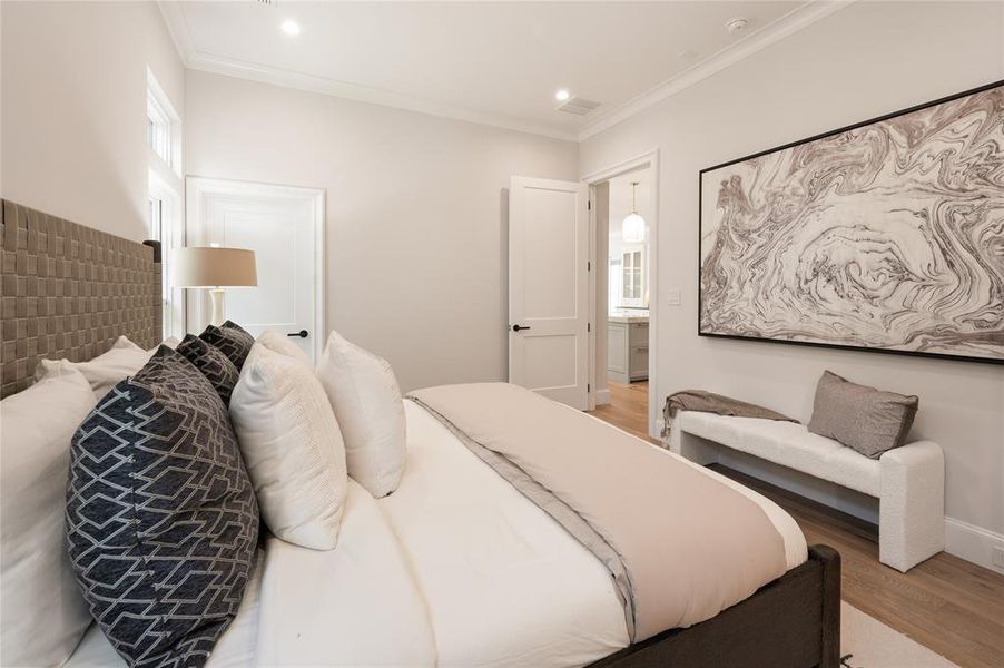 Furnished interior view inside a new home in , Flower Mound (Image 18).
