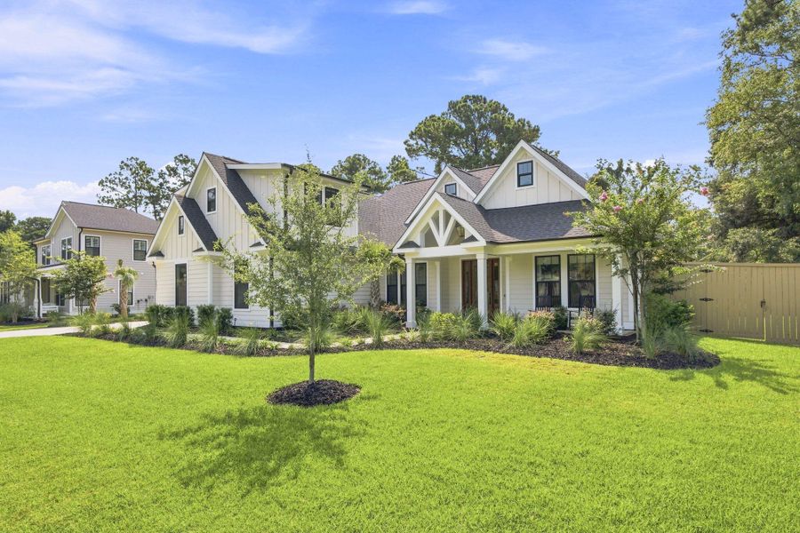 Front exterior of a new home in , Mount Pleasant, SC, highlighting curb appeal (Image 24).