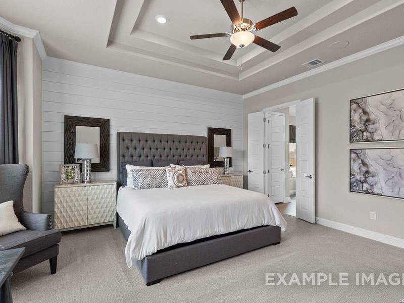 Furnished interior view inside a new home in The Reserve at Potranco Oaks, Castroville (Image 32).
