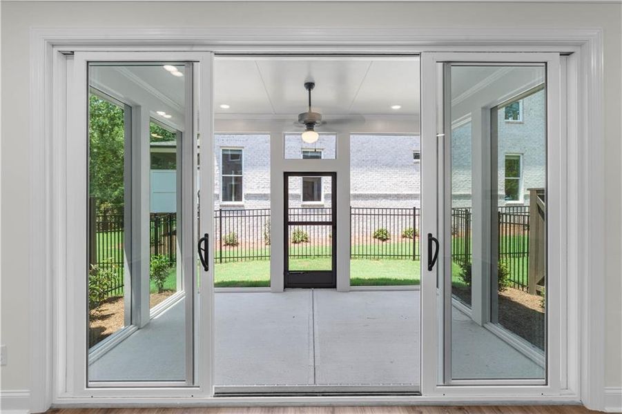 Exterior details and patio area of a home in , Peachtree Corners (Image 34).