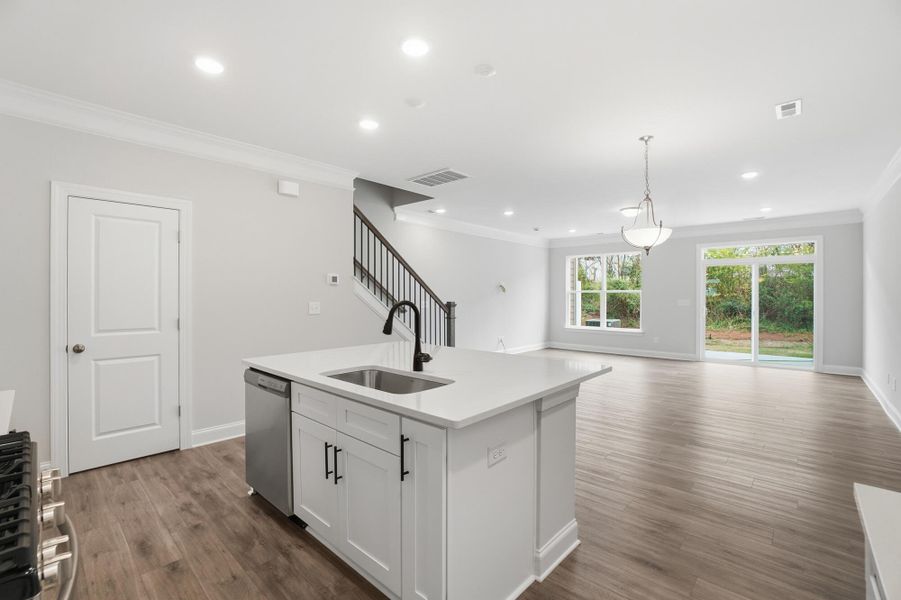 Furnished interior view inside a new home in Harrisburg Village Townhomes, Harrisburg (Image 12).