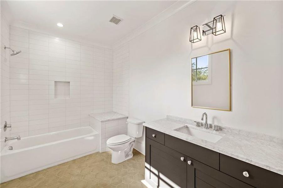 Furnished interior view inside a new home in , Atlanta (Image 12). Furnished interior view inside a new home in , Atlanta (Image 12).