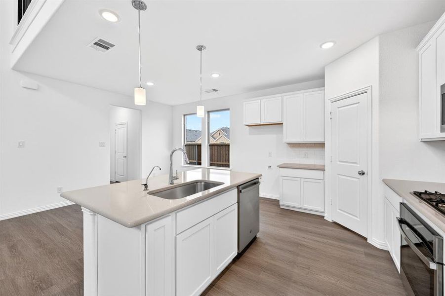 Furnished interior view inside a new home in Tarrytown, Crowley (Image 10).