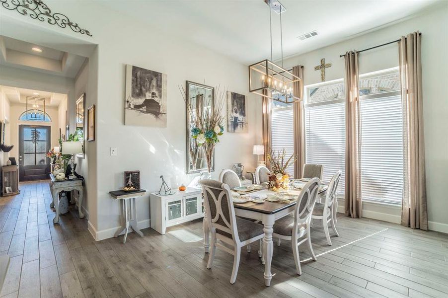 Furnished interior view inside a new home in Bridgewater 60', Midlothian (Image 24).