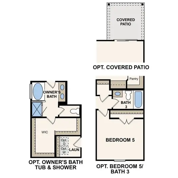 2D floor plan layout of this home in Grants Landing, Salisbury, NC (Image 3).