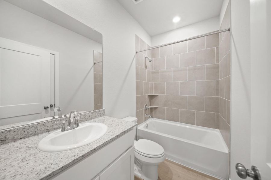 Furnished interior view inside a new home in Lexington Heights, Willis (Image 7). Furnished interior view inside a new home in Lexington Heights, Willis (Image 7).