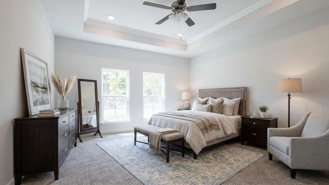 Furnished interior view inside a new home in Pine Dove Estates, Tallahassee (Image 3). Furnished interior view inside a new home in Pine Dove Estates, Tallahassee (Image 3).