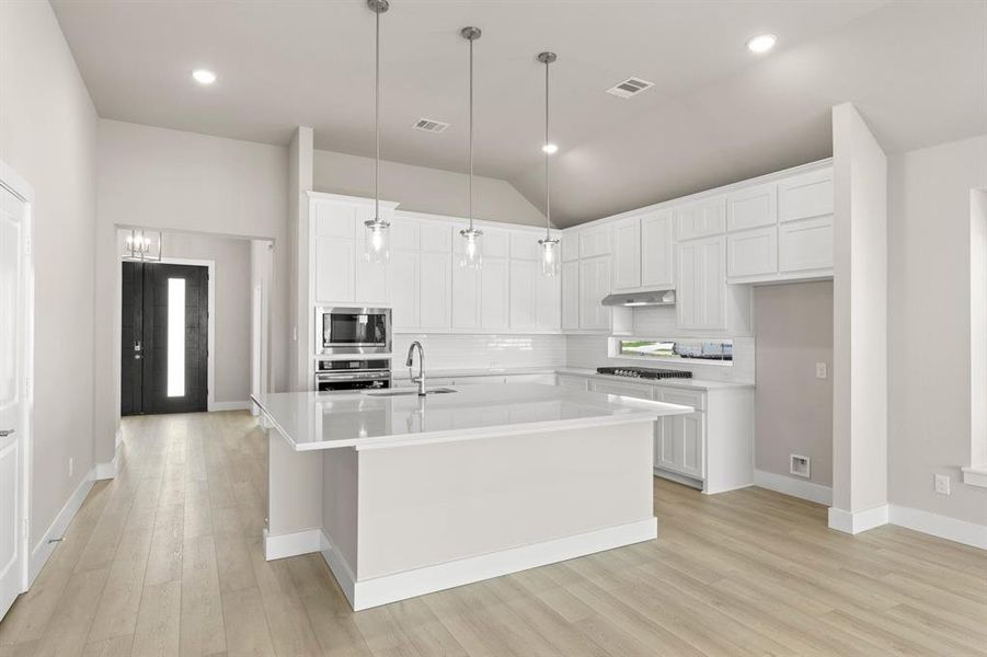 Furnished interior view inside a new home in Villages of Creekwood, Frisco (Image 13).
