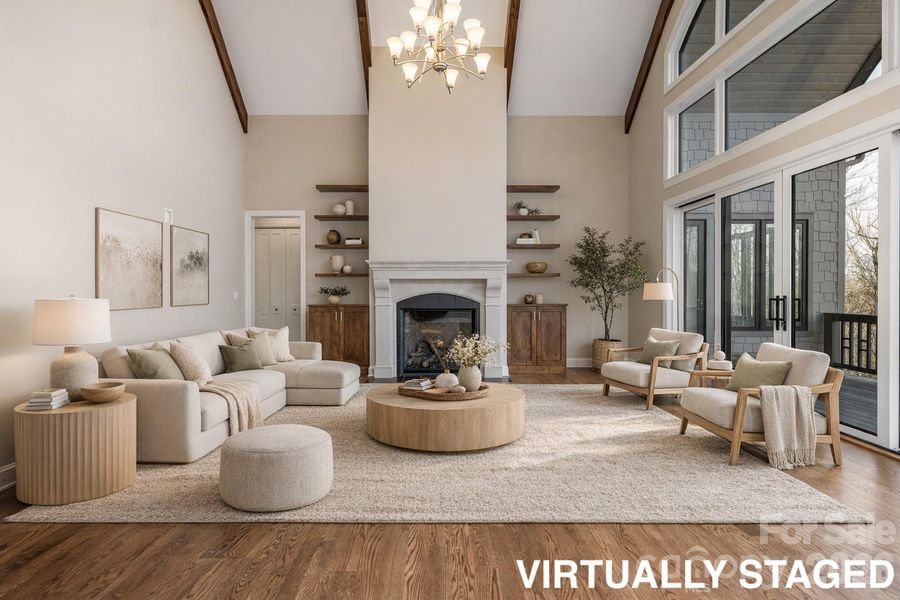 Airy, open great room Airy, open great room