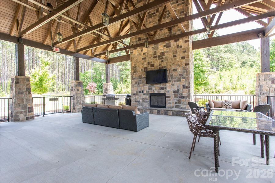 Clubhouse Outdoor fireplace Area Clubhouse Outdoor fireplace Area