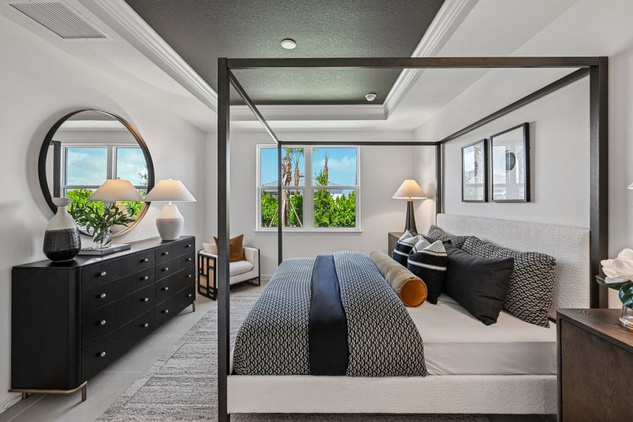 Furnished interior view inside a new home in Harbor Isle, Vero Beach (Image 19).