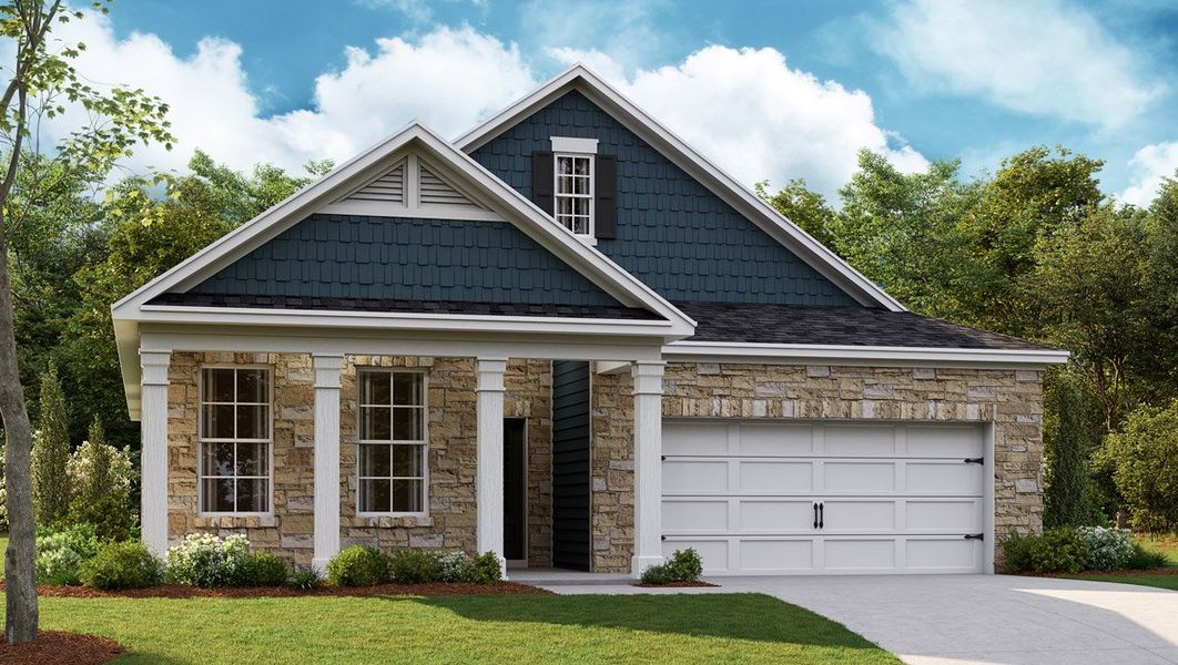 Representative exterior photo of a completed home built from the Bristol by D.R. Horton in Legacy Farms, White House, TN (Image 2).