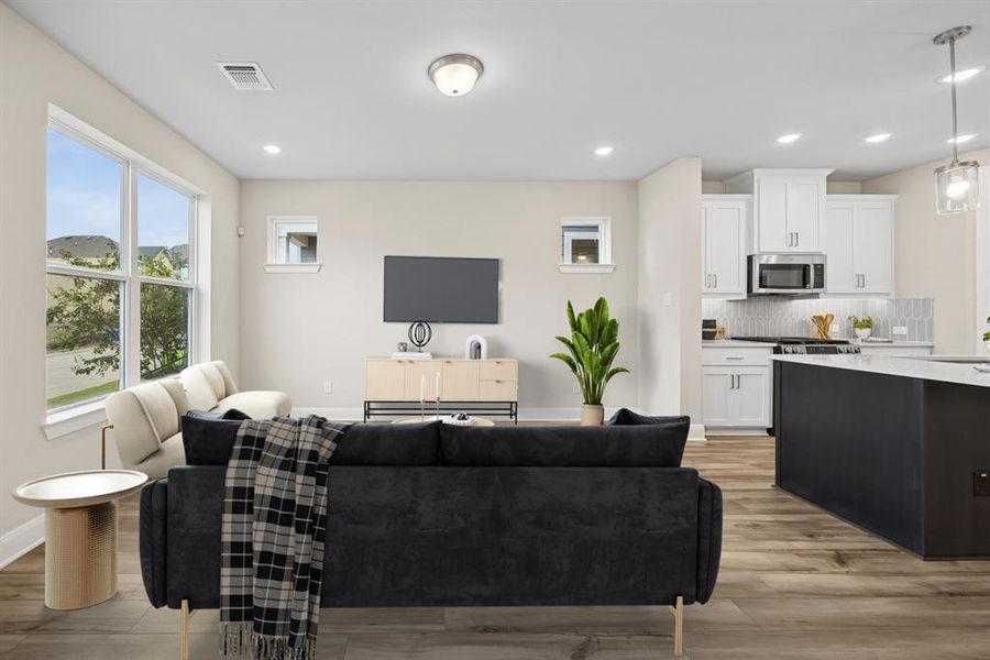 Furnished interior view inside a new home in Painted Tree Woodland West – Cottages, McKinney (Image 13).
