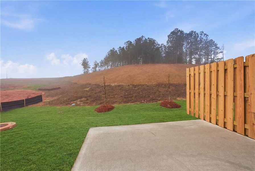 Exterior details and patio area of a home in Moss Creek, Hogansville (Image 18).
