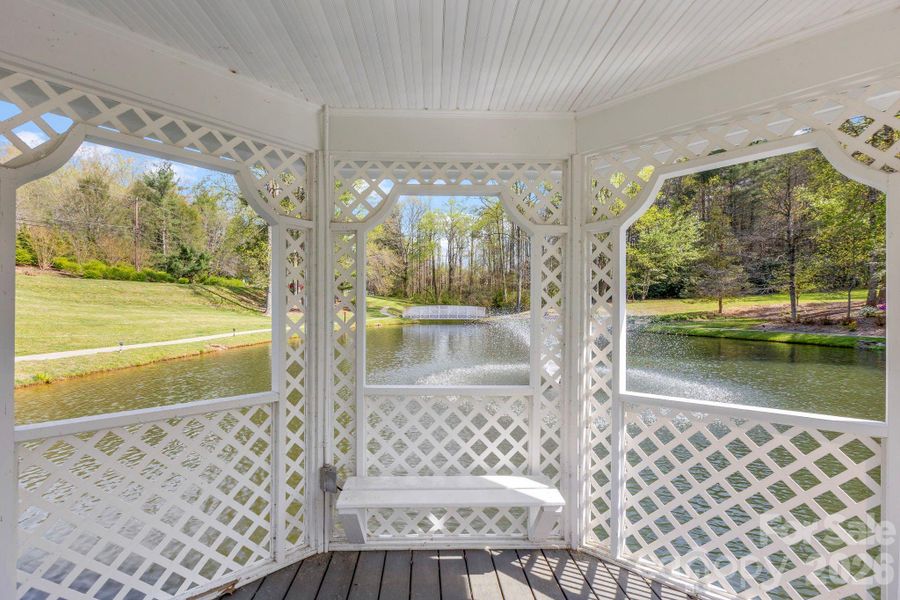 Exterior details and patio area of a home in , Hendersonville (Image 22).