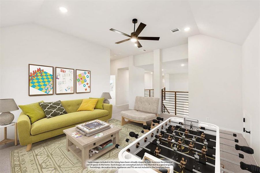 Furnished interior view inside a new home in The Oaks, Red Oak (Image 12).