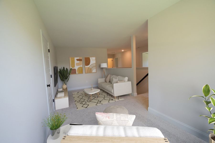 Representative furnished interior of a home built from the Beaufort by Stevens Fine Homes in Parkwood Estates, Leland (Image 12).