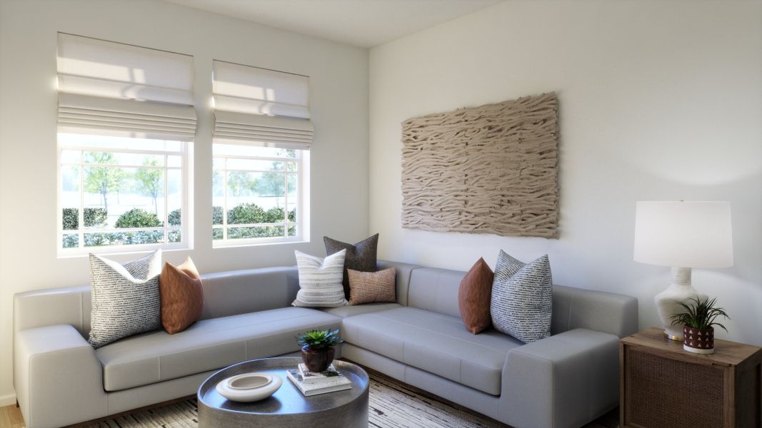 Furnished interior view inside a new home in The Estates Collection at Talon Pointe, Thornton (Image 12).