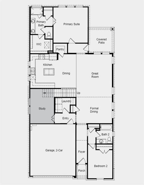 Structural options added include: Covered outdoor living, study and additional bath.