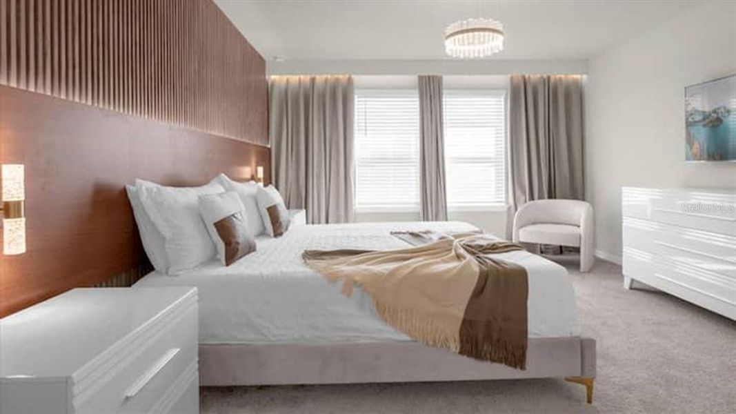 Furnished interior view inside a new home in , Clermont (Image 26).