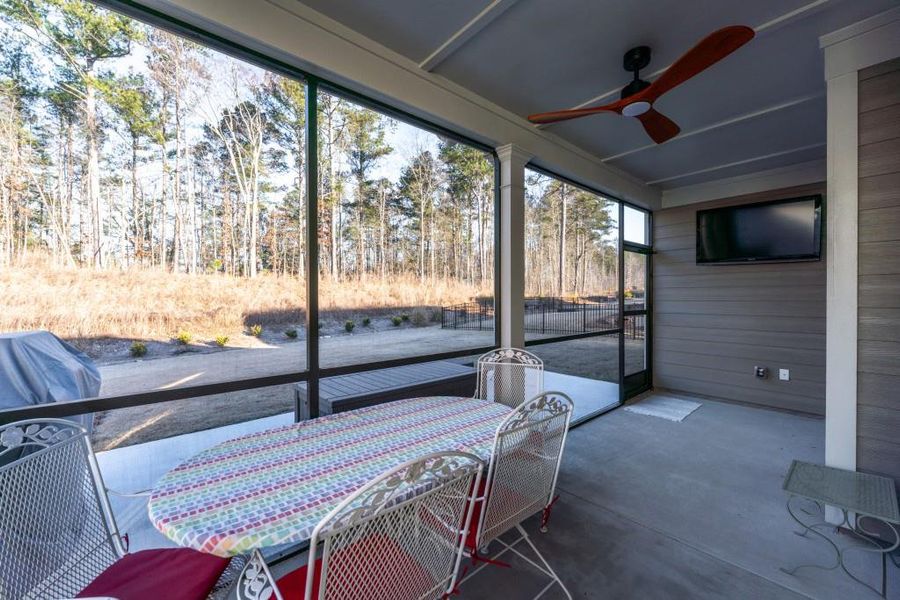 Exterior details and patio area of a home in , Hoschton (Image 30).