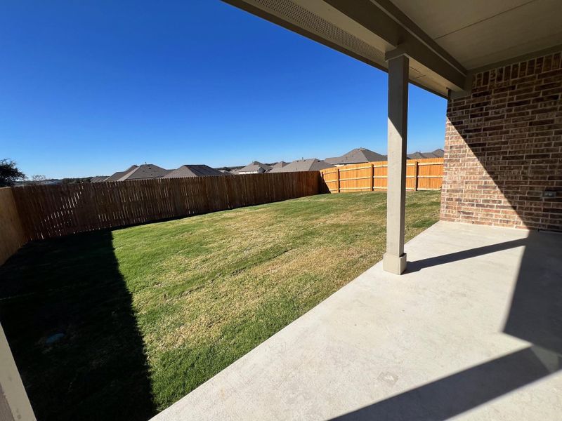 Exterior details and patio area of a home in Rosenbusch Ranch, Leander (Image 14).
