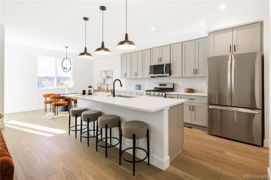 Furnished interior view inside a new home in , Denver (Image 6).