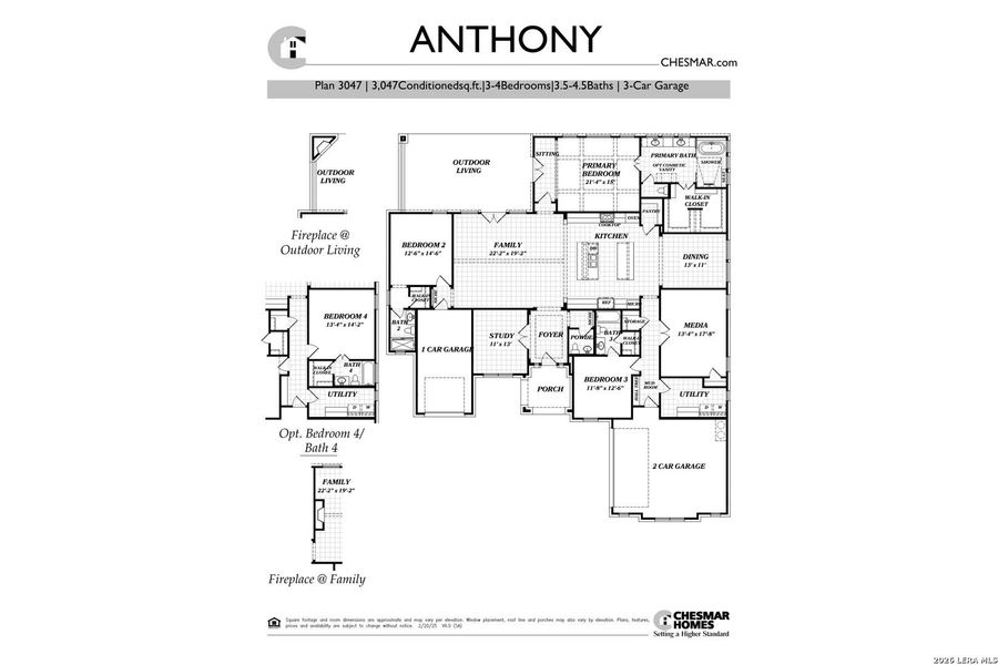 2D floor plan layout of this home in Regency Ranch, Marion, TX (Image 4). 2D floor plan layout of this home in Regency Ranch, Marion, TX (Image 4).