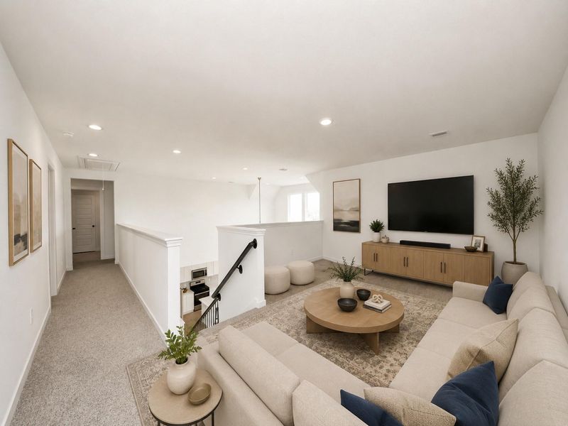 Furnished interior view inside a new home in Tamarron, Katy (Image 11).
