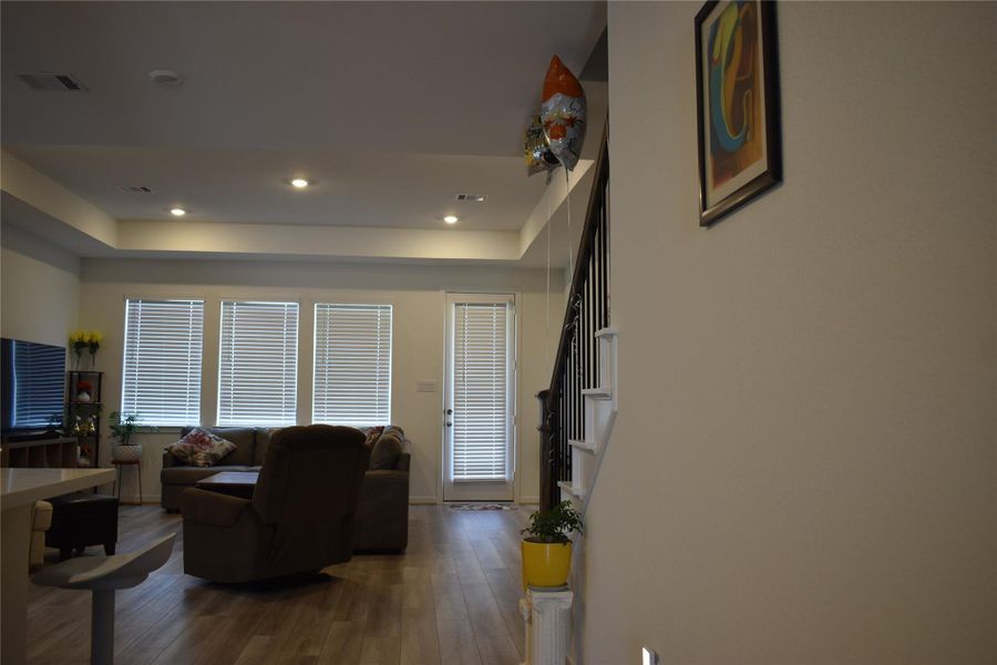 Furnished interior view inside a new home in Bridge Creek 45s and 50s, Cypress (Image 19). Furnished interior view inside a new home in Bridge Creek 45s and 50s, Cypress (Image 19).