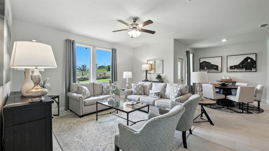 Furnished interior view inside a new home in Monarch at the Meadows, Ponder (Image 25).