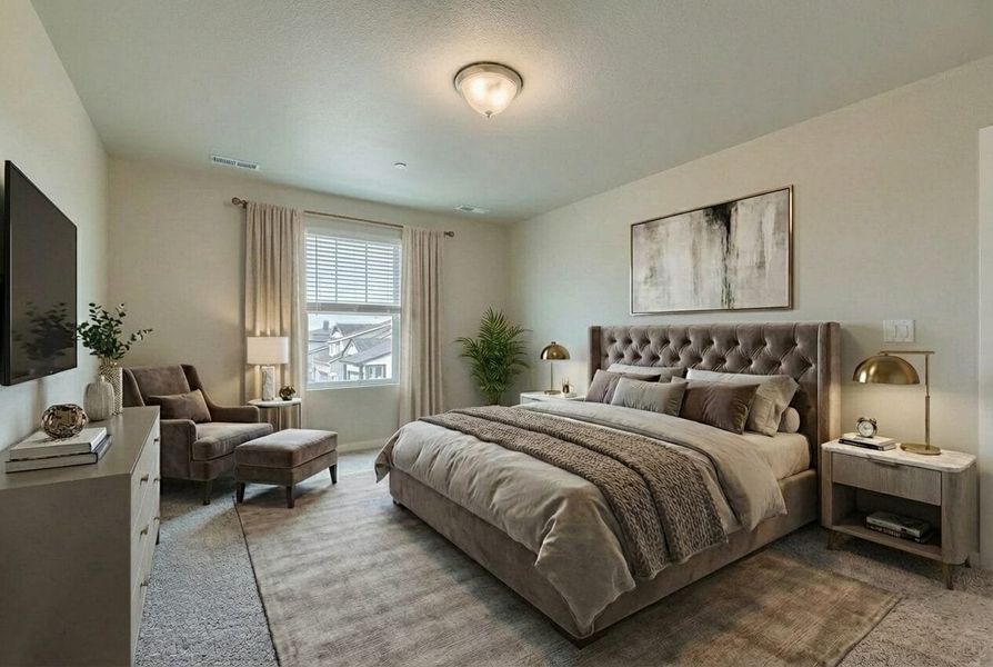 Furnished interior view inside a new home in Buffalo Highlands – Commerce City, Commerce City (Image 11).