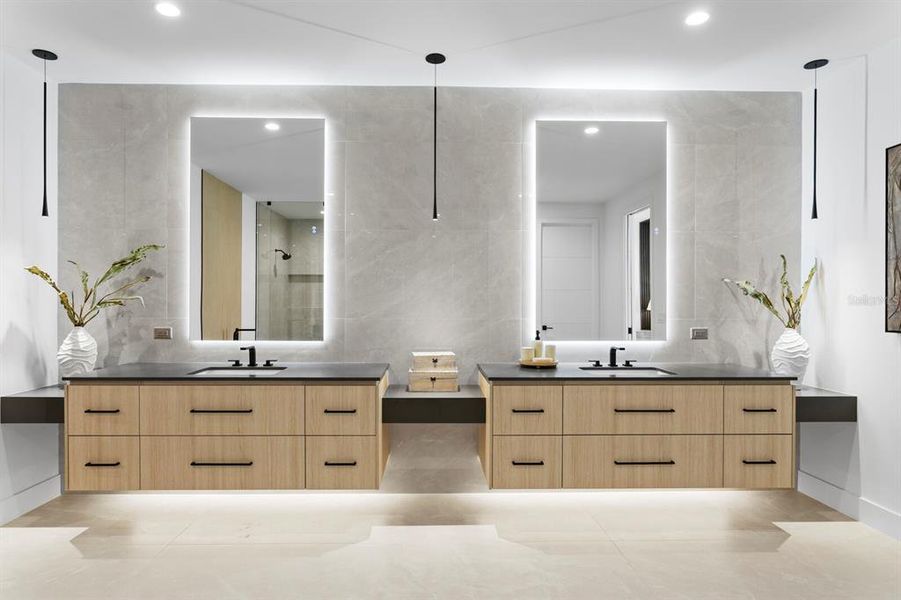 Furnished interior view inside a new home in , Tierra Verde (Image 43).