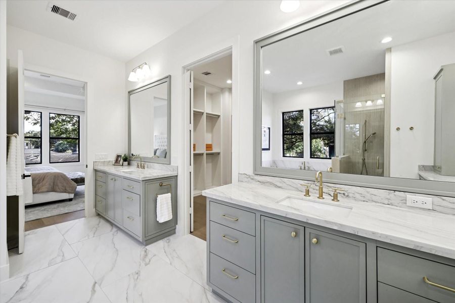 Furnished interior view inside a new home in , Houston (Image 37).