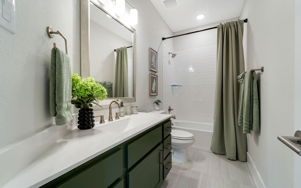 Furnished interior view inside a new home in Marvida, Cypress (Image 27).