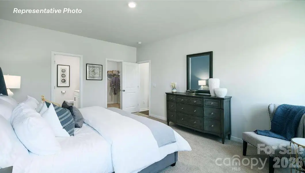 Furnished interior view inside a new home in Secrest Commons, Monroe (Image 13).