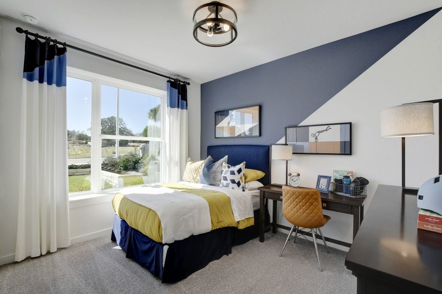 Representative furnished interior of a home built from the Jester by Scott Felder Homes in Prominence, San Antonio (Image 7).