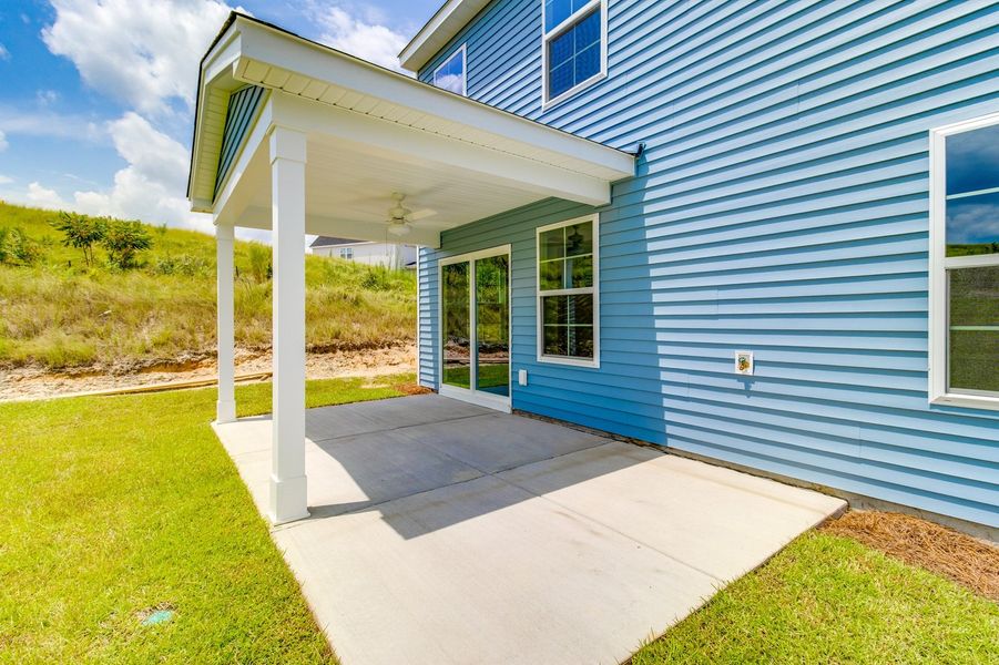 Exterior details and patio area of a home in Ellington, Elgin (Image 3).